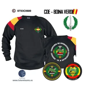 Sudadera-banderaES COE 81 Orense – Boina Verde