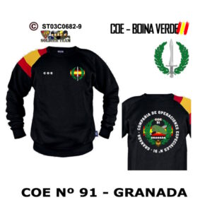 Sudadera-banderaES COE 91 Granada – Boina Verde