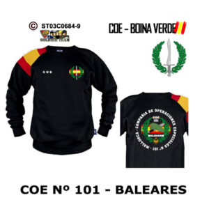 Sudadera-banderaES COE 101 Baleares – Boina Verde