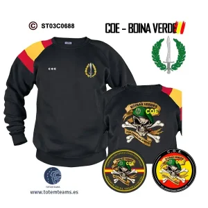 Sudadera-banderaES COE Por España me atrevo – Boina Verde