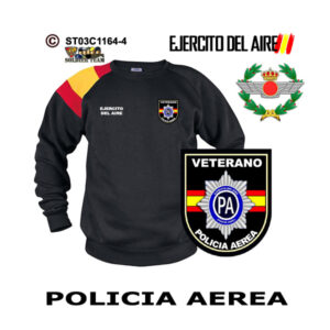 Sudadera-bandera Veterano Policía Aérea Ejercito del Aire