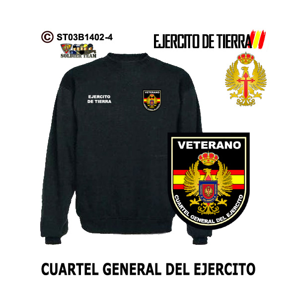 Sudadera-clásica Veterano Cuartel General del Ejercito de Tierra