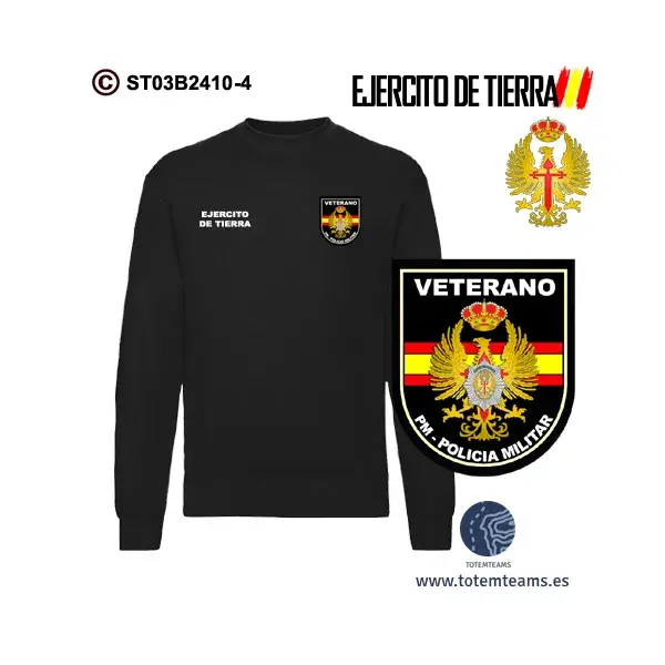Sudadera-clásica Policía Militar Ejercito de Tierra - Imagen 4
