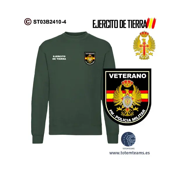 Sudadera-clásica Policía Militar Ejercito de Tierra - Imagen 5