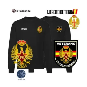 Sudadera-clásica PM Policía Militar Ejercito de Tierra