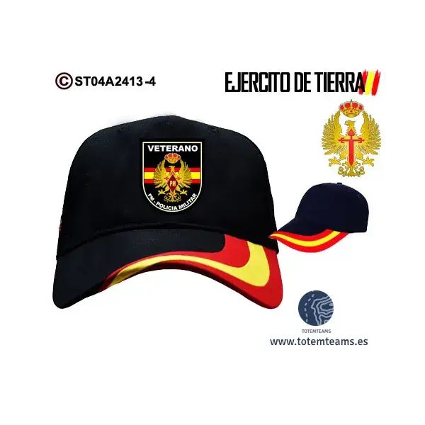 Gorra PM Policía Militar Ejercito de Tierra - Imagen 3
