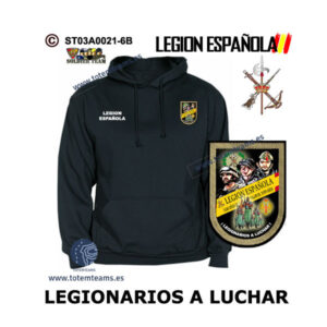 Sudadera-capucha Legionario a Luchar Legión Española