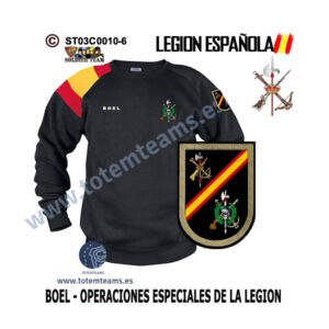 Sudadera-bandera BOEL 70 Operaciones Especiales de la Legión Española