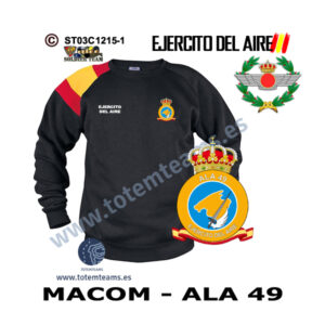 Sudadera-bandera MACOM ALA 49 Ejercito del Aire
