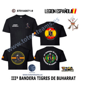 Camiseta-ES IIIª Bandera Tigres Buharrat – Legión Española