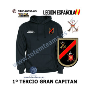 Sudadera-capucha 70 Gran Capitán 1º Tercio – Legión Española