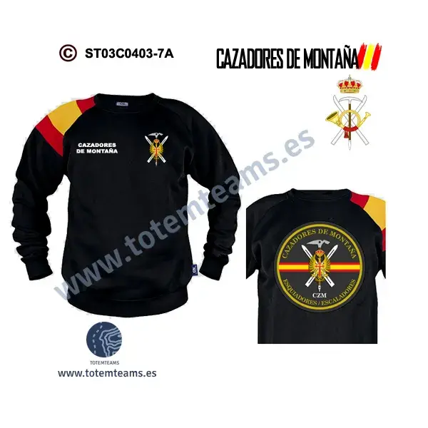 Sudadera-BanderaES Esquiadores Escaladores - Cazadores de Montaña - Imagen 3