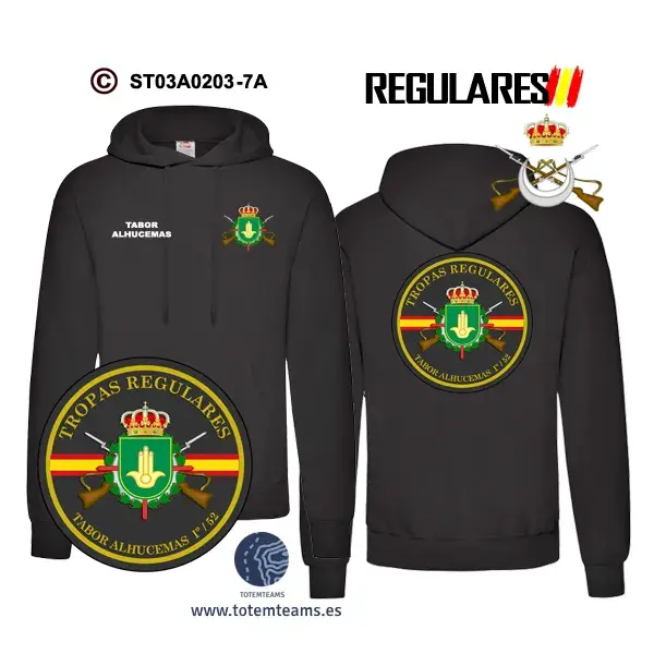 Sudadera-capuchaeES Tabor Alhucemas I/52 Grupo de Regulares - Imagen 3