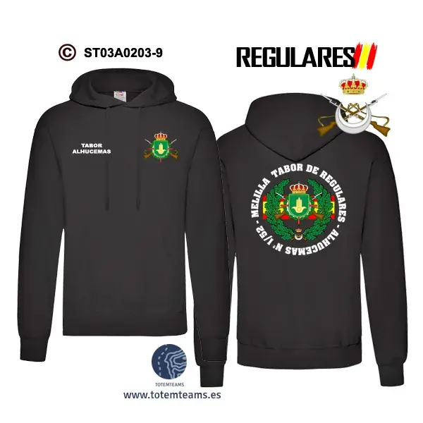 Sudadera-capuchaeES Tabor Alhucemas I/52 Grupo de Regulares - Imagen 4