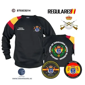 Sudadera-BanderaES Melilla Grupo Ligero Blindado Nº1 – Regulares
