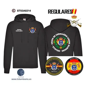 Sudadera-capuchaeES Melilla Grupo Ligero Blindado Nº1 – Regulares