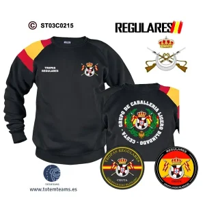 Sudadera-BanderaES Ceuta Grupo Ligero Blindado Nº2 – Regulares