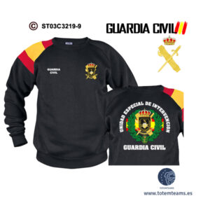 Sudadera-BanderaES UEI Unidad Especial de Intervención Guardia Civil