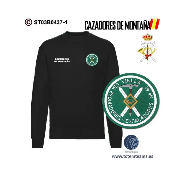Sudadera-clásica Viella Nº 41 Cia Esquiadores/Escaladores – Cazadores de Montaña