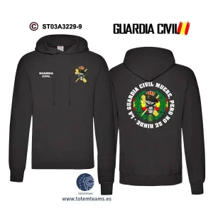 Sudadera-capuchaES La Benemérita Muere pero no se rinde – Guardia Civil