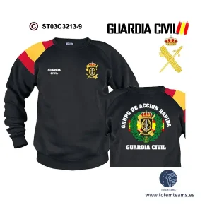 Sudadera-BanderaES GAR Grupo de Acción Rápida Guardia Civil