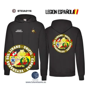 Sudadera-capuchaES Veterano del Líbano Legión Española