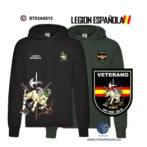 Sudadera-capucha Ronda 101 Kilómetros 24 Horas Legión Española