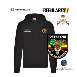 Sudadera-capucha Veterano de Afganistán Tropas Regulares