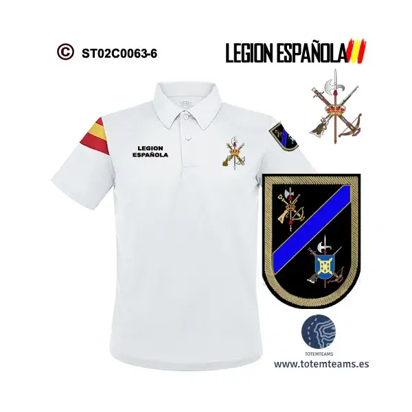 Polo-Bandera 70 IVº Tercio Alejandro Farnesio – Legión Española - Imagen 2