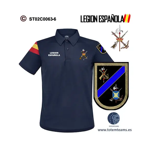 Polo-Bandera 70 IVº Tercio Alejandro Farnesio – Legión Española - Imagen 4