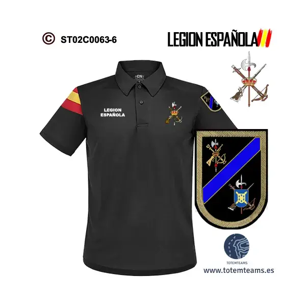Polo-Bandera 70 IVº Tercio Alejandro Farnesio – Legión Española - Imagen 3