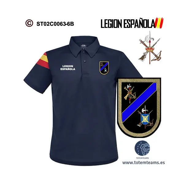 Polo-Bandera 70 IVº Tercio Alejandro Farnesio – Legión Española - Imagen 7