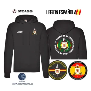 Sudadera-capuchaES IIIº Tercio Juan de Austria Legión Española
