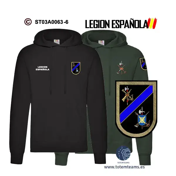 Sudadera-capucha 70 IVº Tercio Alejandro Farnesio – Legión Española