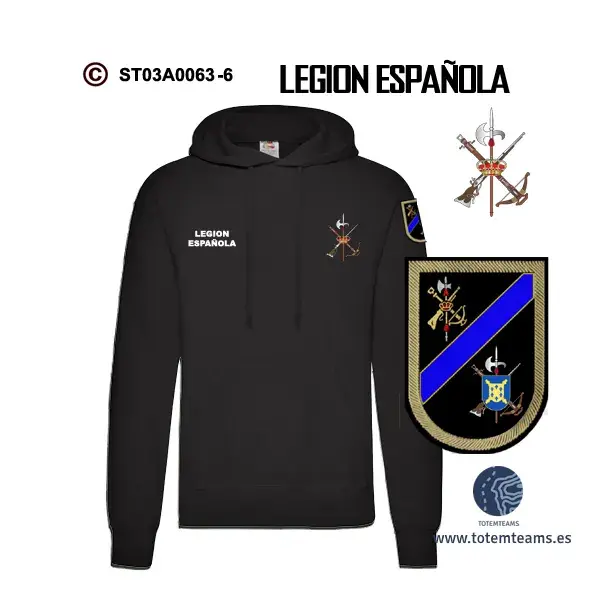 Sudadera-capucha 70 IVº Tercio Alejandro Farnesio – Legión Española - Imagen 2