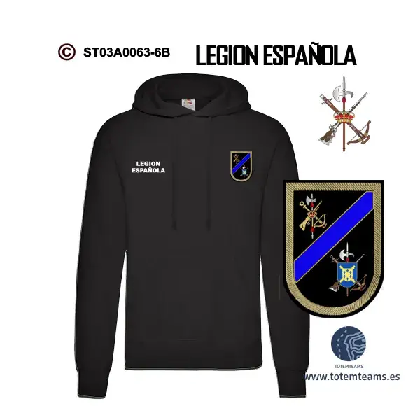 Sudadera-capucha 70 IVº Tercio Alejandro Farnesio – Legión Española - Imagen 4