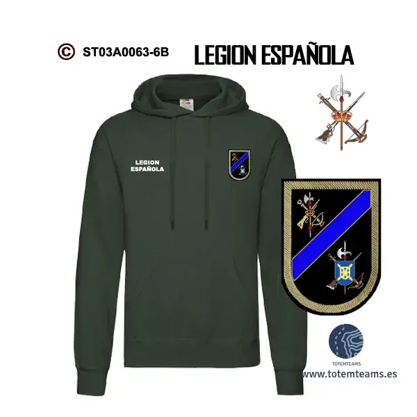 Sudadera-capucha 70 IVº Tercio Alejandro Farnesio – Legión Española - Imagen 5