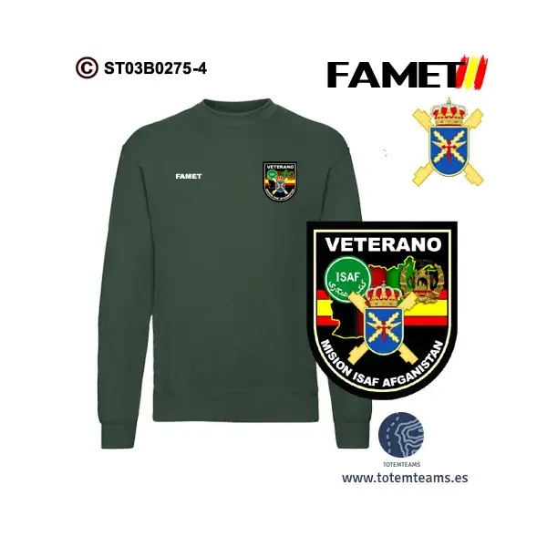 Sudadera-clásica Veterano de Afganistán FAMET - Imagen 2