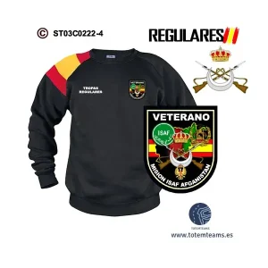 Sudadera-bandera Veterano de Afganistán Tropas Regulares