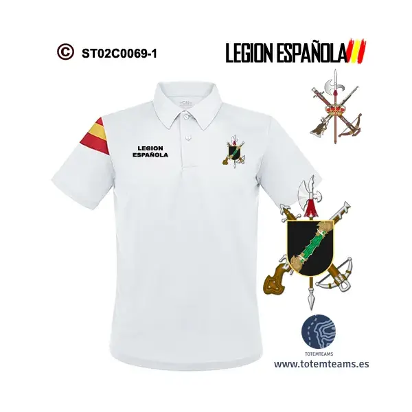 Polo-Bandera Iª Bandera Comandante Franco – Legión Española - Imagen 2