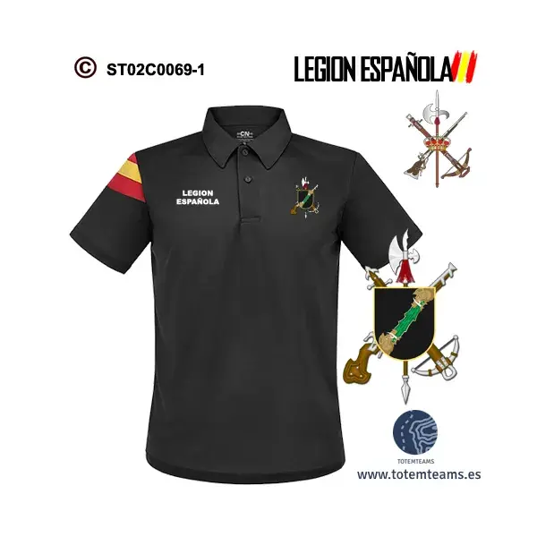 Polo-Bandera Iª Bandera Comandante Franco – Legión Española - Imagen 3