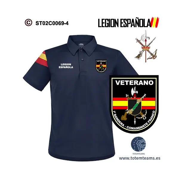 Polo-Bandera Iª Bandera Comandante Franco – Legión Española - Imagen 7