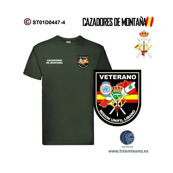 Camiseta Veterano de Líbano Cazadores de Montaña - Imagen 4