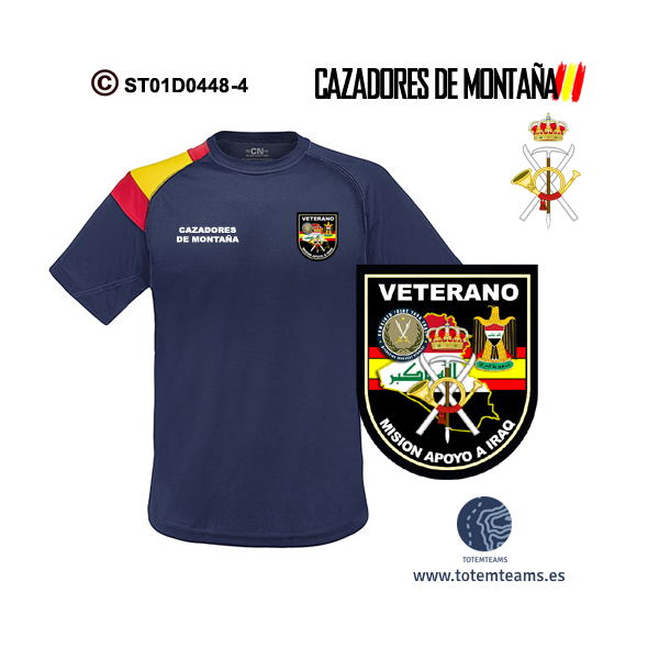 Camiseta Veterano de Iraq Cazadores de Montaña