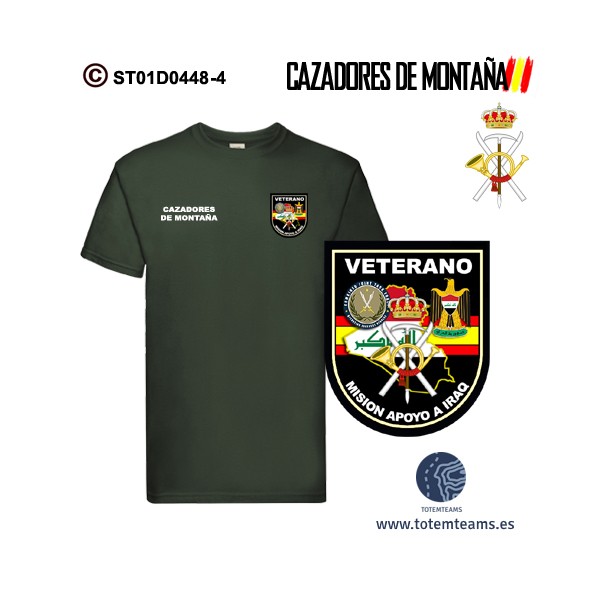 Camiseta Veterano de Iraq Cazadores de Montaña - Imagen 4
