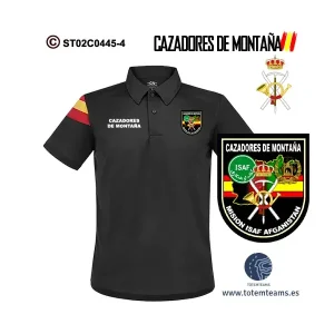 Polo-Bandera Veterano de Afganistán Cazadores de Montaña