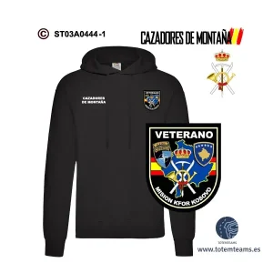 Sudadera-capucha Veterano de Kosovo Cazadores de Montaña