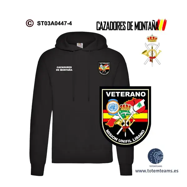 Sudadera-capucha Veterano de Líbano Cazadores de Montaña