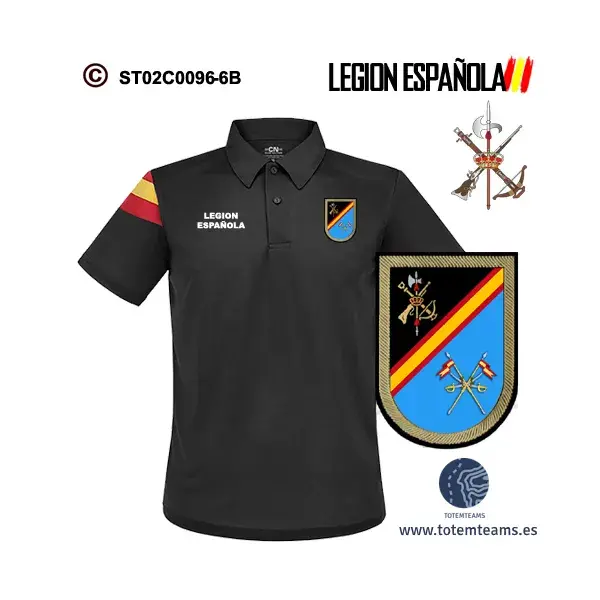 Polo-Bandera Grupo Ligero de Caballería Legión Española - Imagen 6