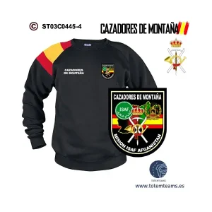 Sudadera-bandera Veterano de Afganistán Cazadores de Montaña
